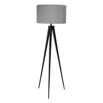 Černo-šedá stojací lampa Zuiver Tripod, ø 50 cm