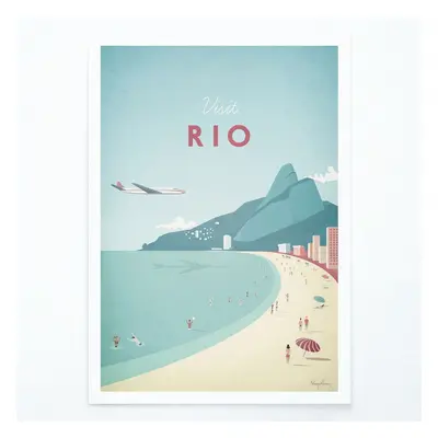 Plakát Travelposter Rio, 50 x 70 cm