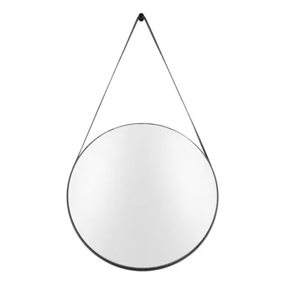 Nástěnné zrcadlo s rámem v černé barvě PT LIVING Balanced, ø 47 cm