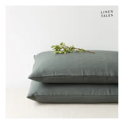 Lněný povlak na polštář 50x70 cm Forest Green – Linen Tales