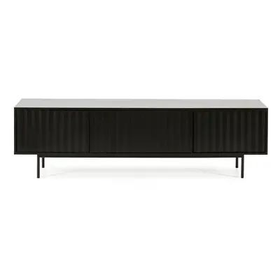 Černý TV stolek 180x52 cm Sierra – Teulat