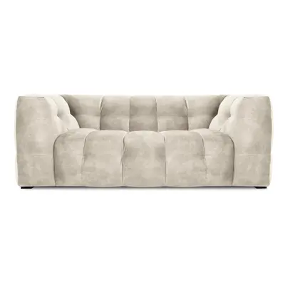 Béžová sametová pohovka Windsor & Co Sofas Vesta, 208 cm