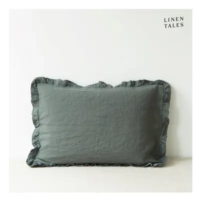 Lněný povlak na polštář 65x65 cm Forest Green – Linen Tales