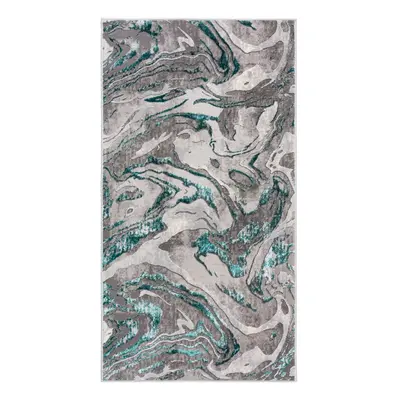 Šedo-tyrkysový koberec 120x170 cm Marbled – Flair Rugs