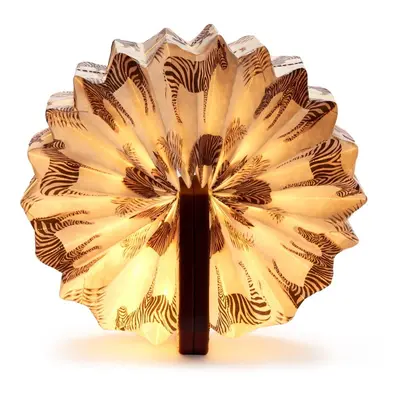 Tmavě hnědá stmívatelná stolní lampa (výška 3,5 cm) Velvet Accordion – Gingko