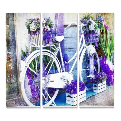 Obrazy v sadě 3 ks 20x50 cm Lavender – Wallity