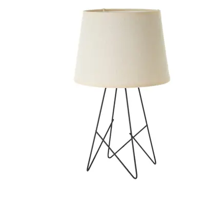 Černo-krémová stolní lampa s textilním stínidlem (výška 38,5 cm) – Casa Selección