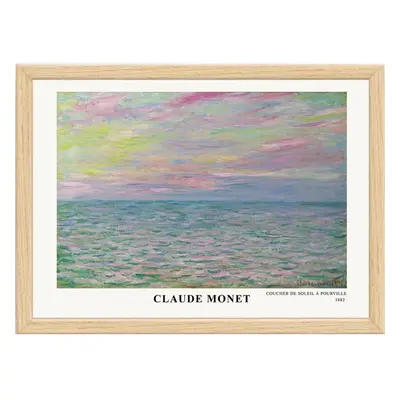 Plakát v rámu 75x55 cm Claude Monet – Wallity