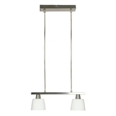 Bílé stropní svítidlo se skleněným stínidlem 40x11 cm Hybryda – Candellux Lighting