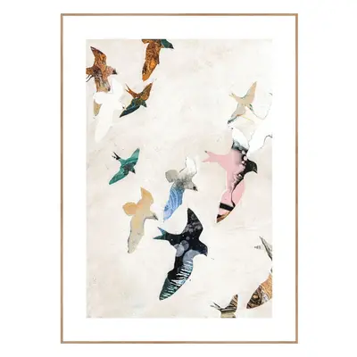 Obraz 30x40 cm Abstract Birds – Malerifabrikken