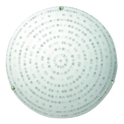 Bílé stropní svítidlo se skleněným stínidlem ø 30 cm Circle – Candellux Lighting