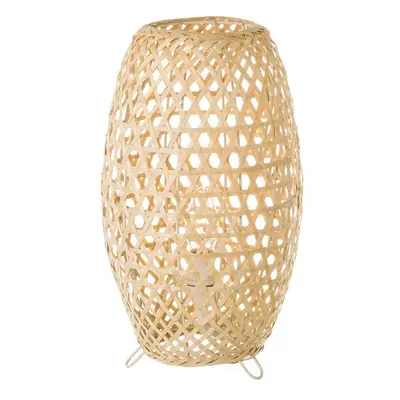 Bambusová stolní lampa v přírodní barvě s bambusovým stínidlem (výška 36 cm) Natural Way – Casa 