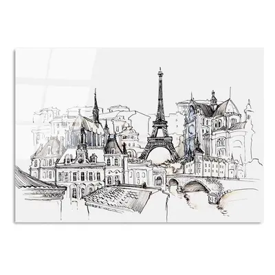 Skleněný obraz 70x100 cm Paris – Wallity