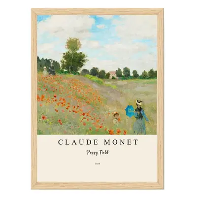 Plakát v rámu 35x45 cm Claude Monet – Wallity