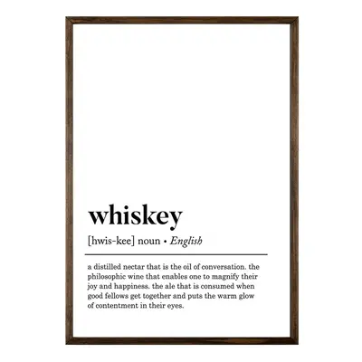 Plakát 50x70 cm Whiskey – Wallity