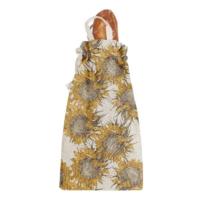 Látkový vak na chléb s příměsí lnu Really Nice Things Bag Sunflower, výška 42 cm