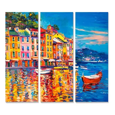 Obrazy v sadě 3 ks 20x50 cm Italy – Wallity