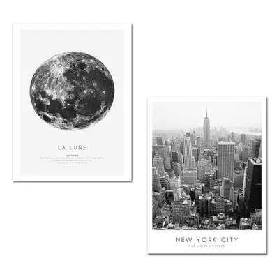 Obrazy v sadě 2 ks 30x40 cm New York City – Wallity