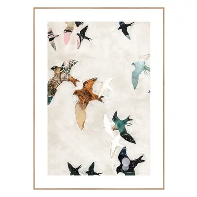 Obraz 30x40 cm Abstract Birds – Malerifabrikken