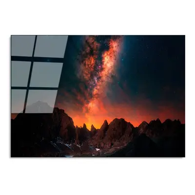 Skleněný obraz 100x70 cm Night Sky – Wallity