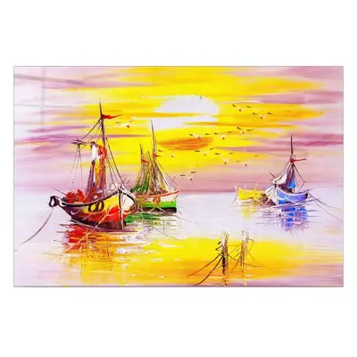 Skleněný obraz 100x70 cm Sunset – Wallity