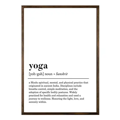 Plakát 50x70 cm Yoga – Wallity