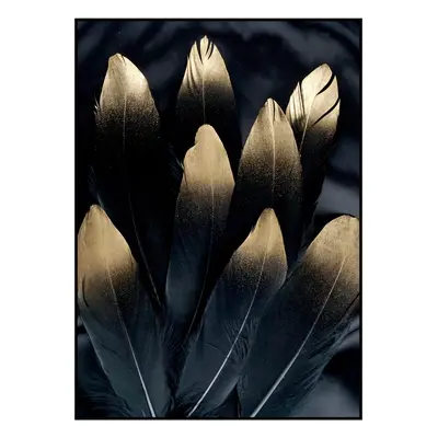 Obraz 30x40 cm Golden Feather – Malerifabrikken