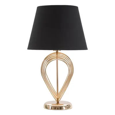 Černá stolní lampa Mauro Ferretti Maxt, ø 32,5 cm