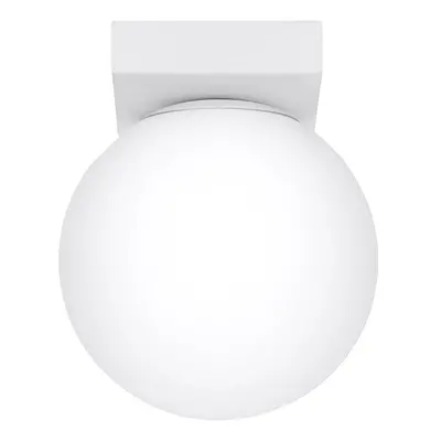 Bílé stropní svítidlo se skleněným stínidlem ø 12 cm Umerta – Nice Lamps