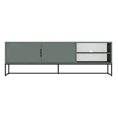 Šedozelený TV stolek 176x57 cm Lipp - Tenzo