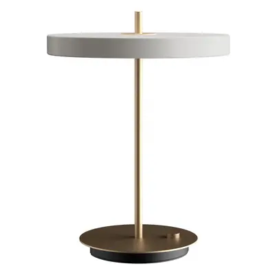 Bílá LED stmívatelná stolní lampa s kovovým stínidlem (výška 41,5 cm) Asteria Table – UMAGE