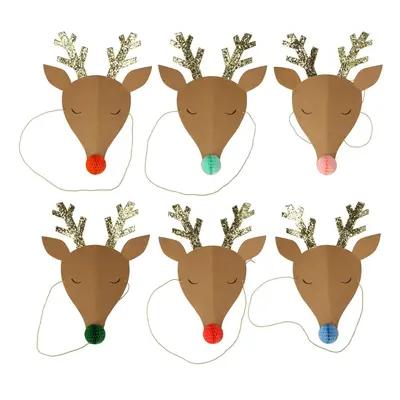 Párty čepičky v sadě 6 ks Reindeer – Meri Meri