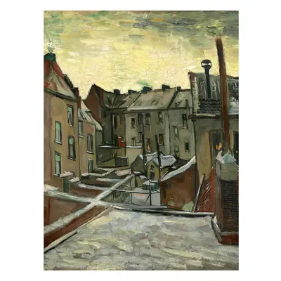 Obraz - reprodukce 50x70 cm Houses Seen from the Back, Vincent van Gogh – Fedkolor