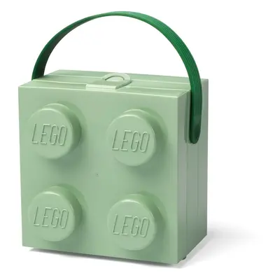 Světle zelený úložný box s rukojetí LEGO®