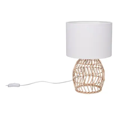 Stolní lampa v bílo-přírodní barvě (výška 38 cm) Rike – Trio