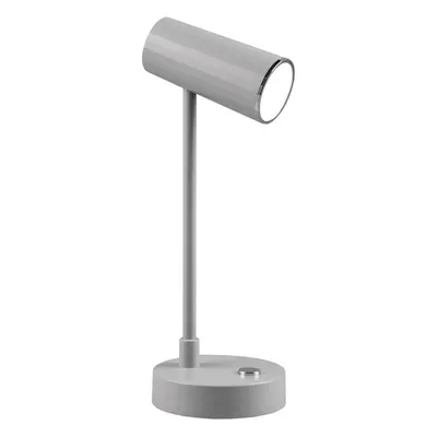 Světle šedá LED stmívatelná stolní lampa (výška 28 cm) Lenny – Trio