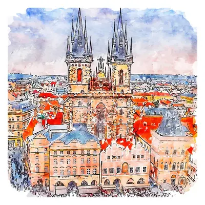 Obraz 30x30 cm Prague – Fedkolor