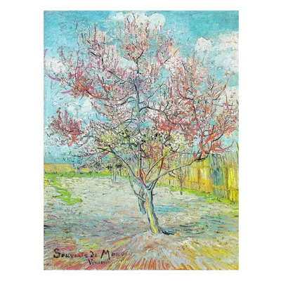 Obraz - reprodukce 50x70 cm Pink Peach Trees, Vincent van Gogh – Fedkolor