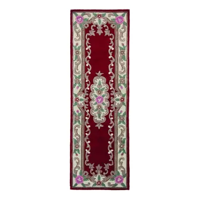 Červený vlněný koberec Flair Rugs Aubusson, 67 x 210 cm