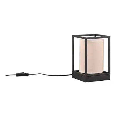 Matně černo-béžová stolní lampa (výška 22 cm) Ross – Trio