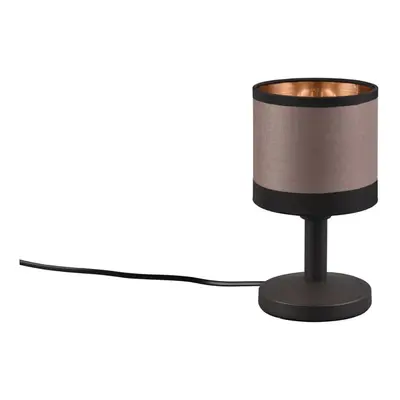 Černo-hnědá stolní lampa (výška 22 cm) Davos – Trio