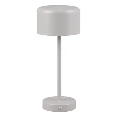 Světle šedá LED stmívatelná stolní lampa (výška 30 cm) Jeff – Trio