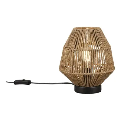 Hnědá stolní lampa (výška 20 cm) Miki – Trio