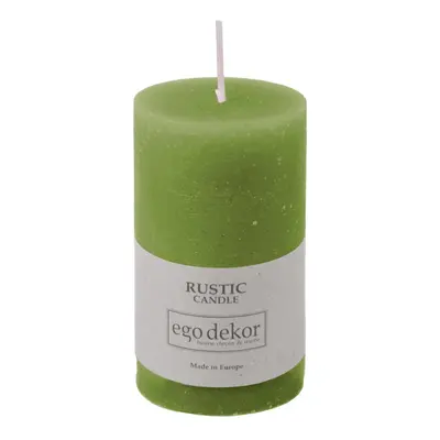 Zelená svíčka Rustic candles by Ego dekor Rust, doba hoření 38 h