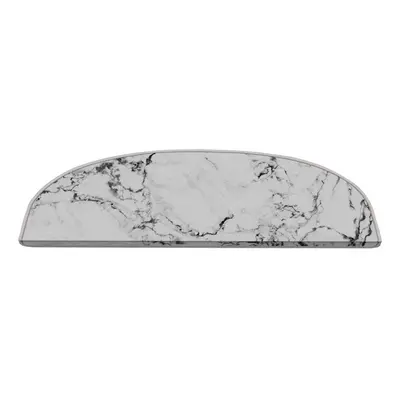 Bílé nášlapy na schody v sadě 16 ks 20x65 cm Marble Dream – Vitaus