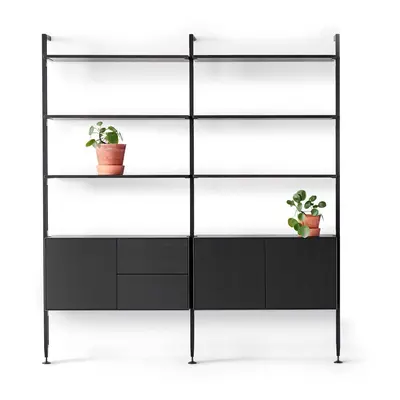 Černá knihovna v dekoru dubu 98x210 cm Edge by Hammel – Hammel Furniture