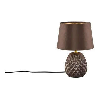 Hnědá stolní lampa (výška 27 cm) Ariana – Trio