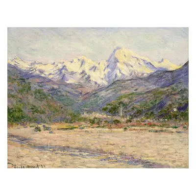 Obraz - reprodukce 70x55 cm The Valley of the Nervia, Claude Monet – Fedkolor