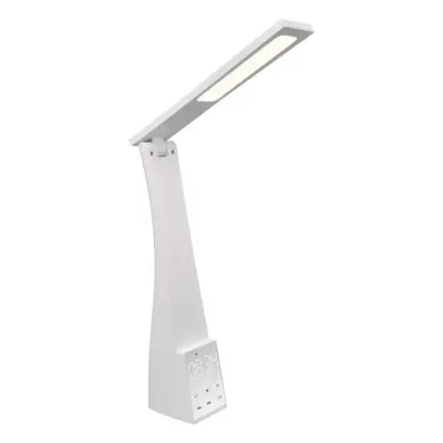 Bílá LED stolní lampa s časovačem (výška 45 cm) Linus – Trio