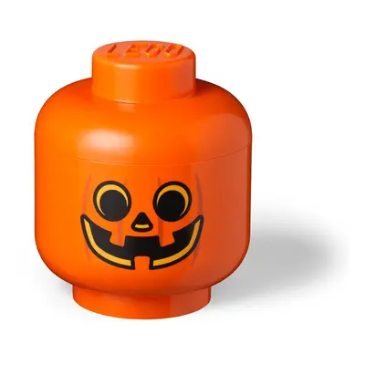 Oranžový úložný box LEGO® Pumpkin Head L